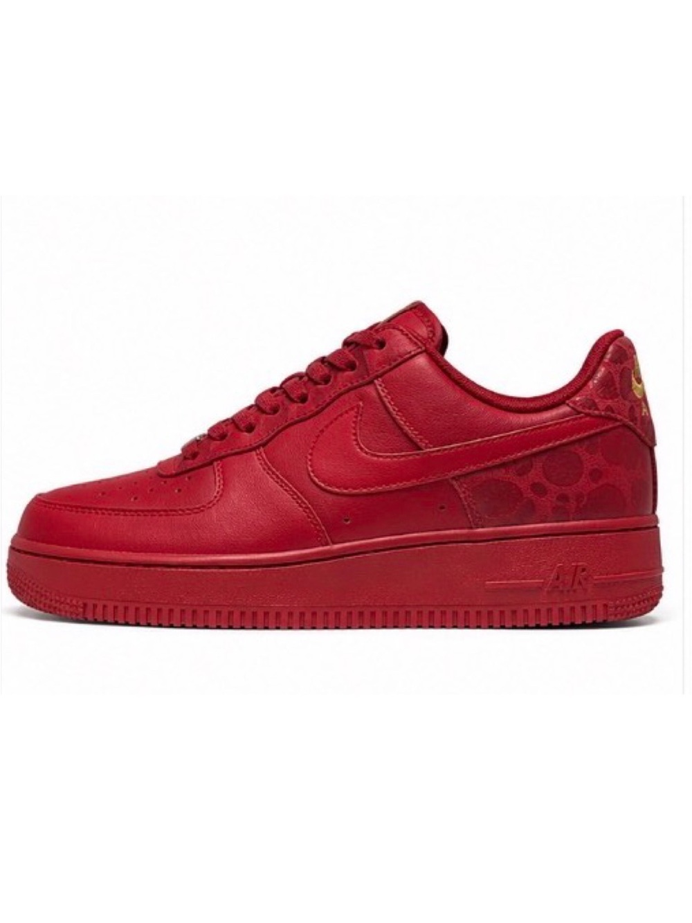 Nike Women's Red Air Force 1 '07 Valentine Silhouette Special Edition. 8.5